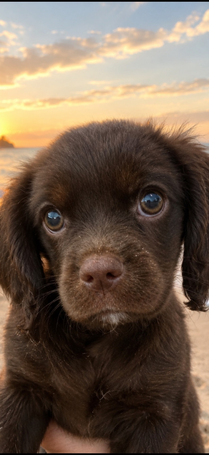 Godiva, a Chocolate Cavalier King Charles Spaniel