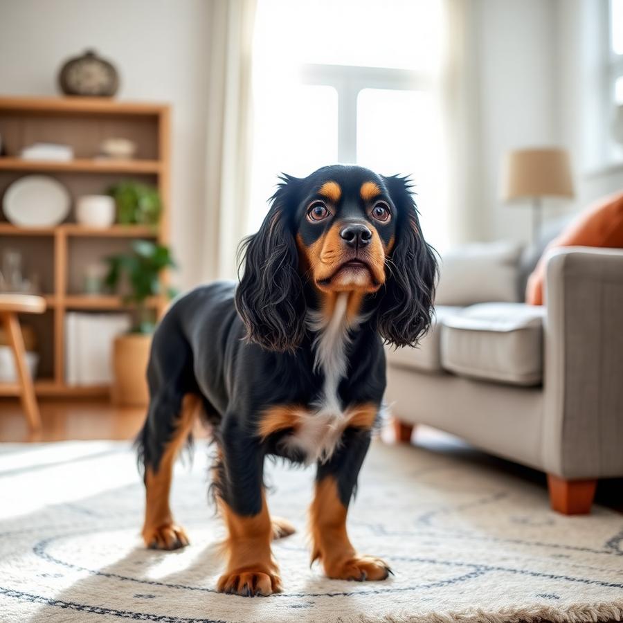 Bramble, a Black & Tan Cavalier placed in 2022